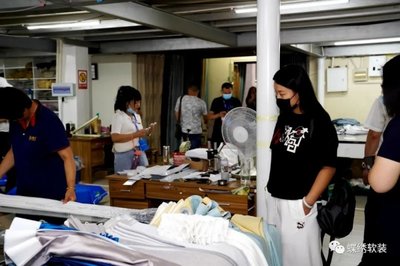 【蝶绣软装】蝶绣企业升级--成品窗帘生产线的建成